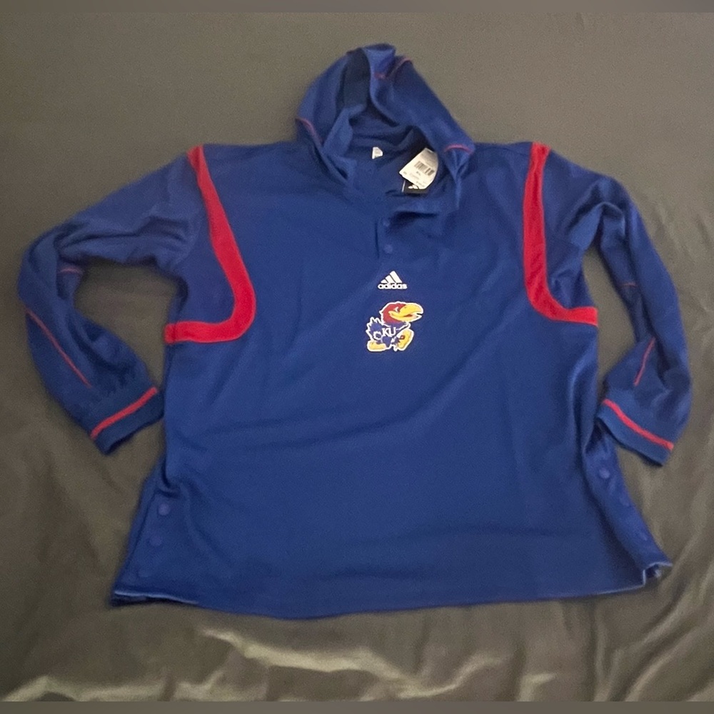 Kansas Jayhawks Adidas NCAA pullover hoodie New